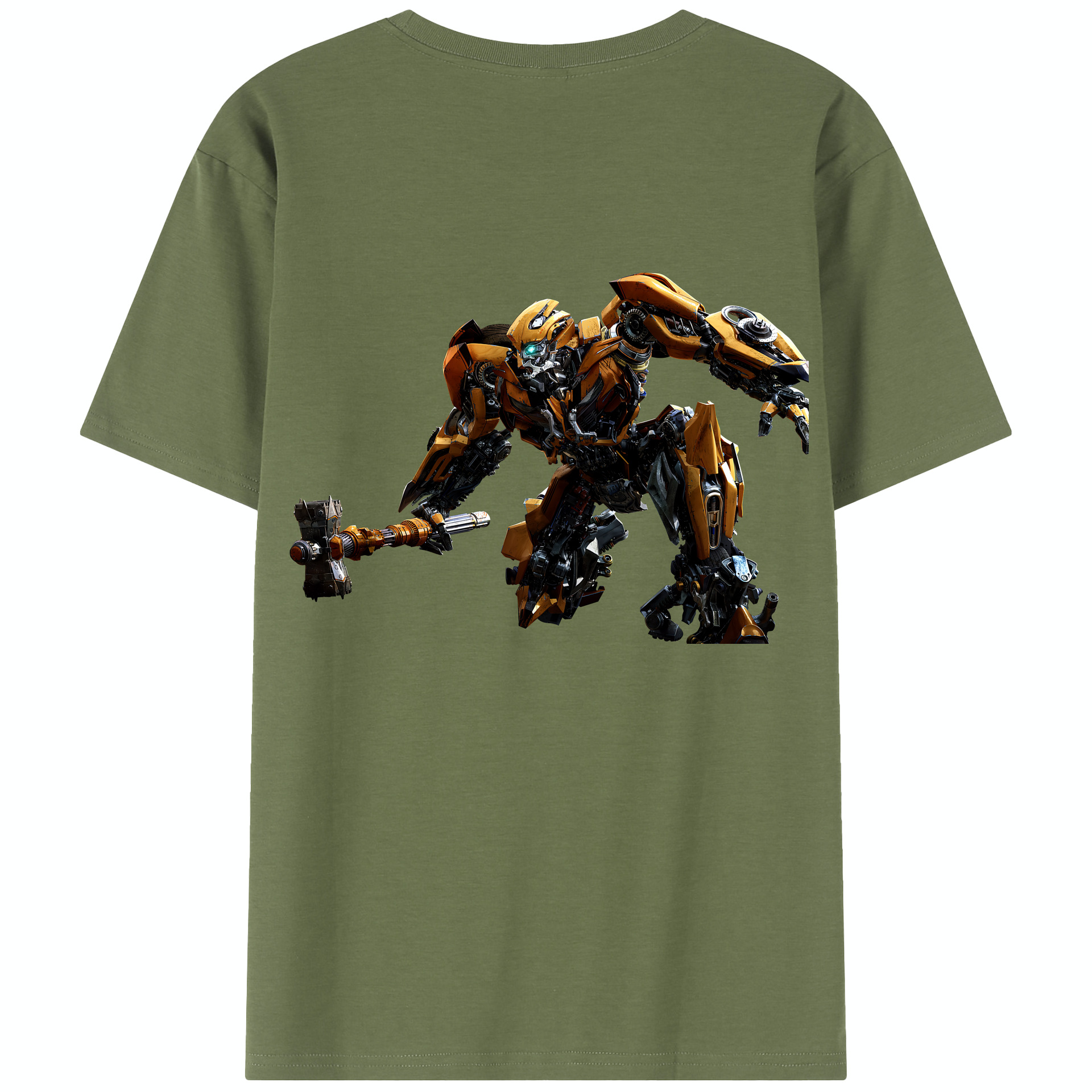 （画像用） Transformers トランスフォーマー 綿100％半袖Tシャツ（背面プリント）